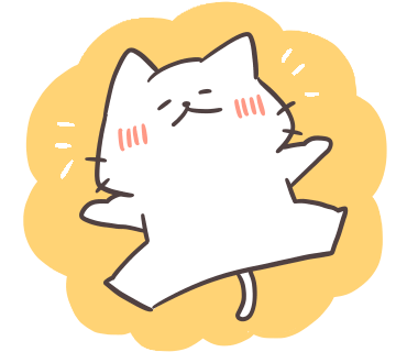 手を広げてご案内するしろにゃん